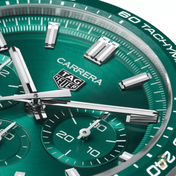 Tag Heuer Carrera Green Chronograph Watch 44mm